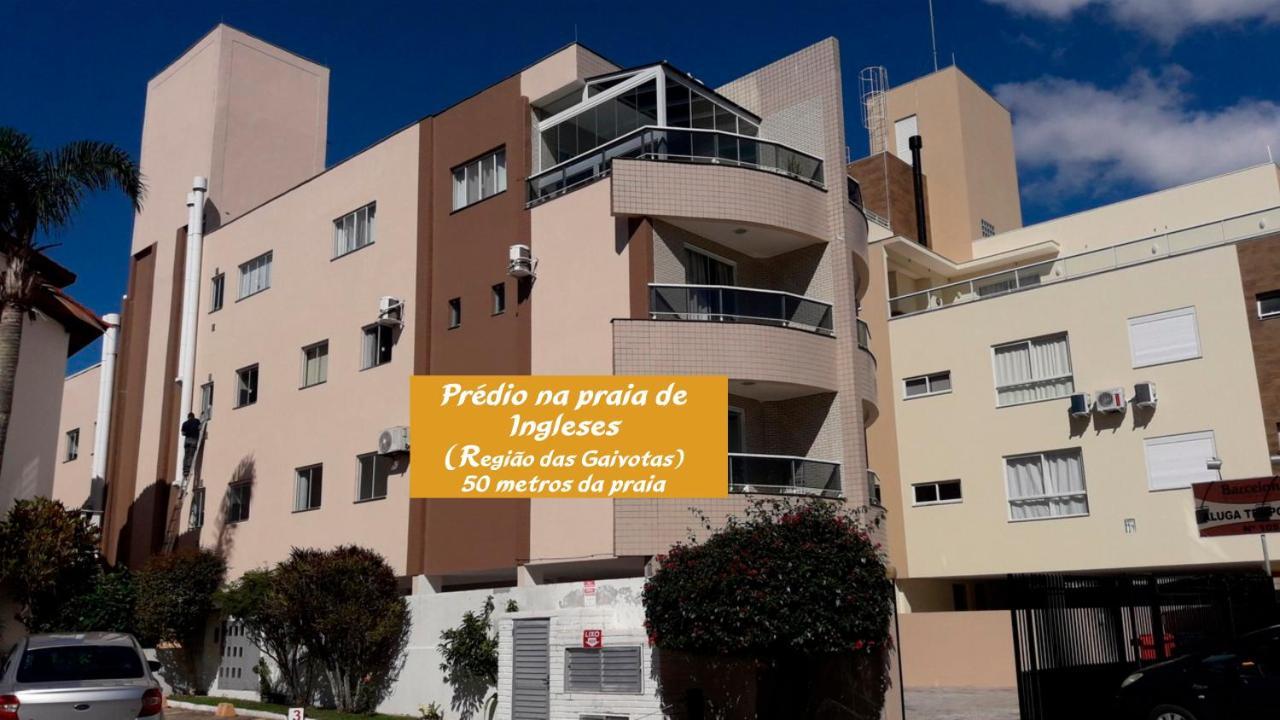 Aconchegante Apartamento Pe Na Areia Na Praia De Ingleses Gaivotas 70M Do Mar Florianópolis 外观 照片